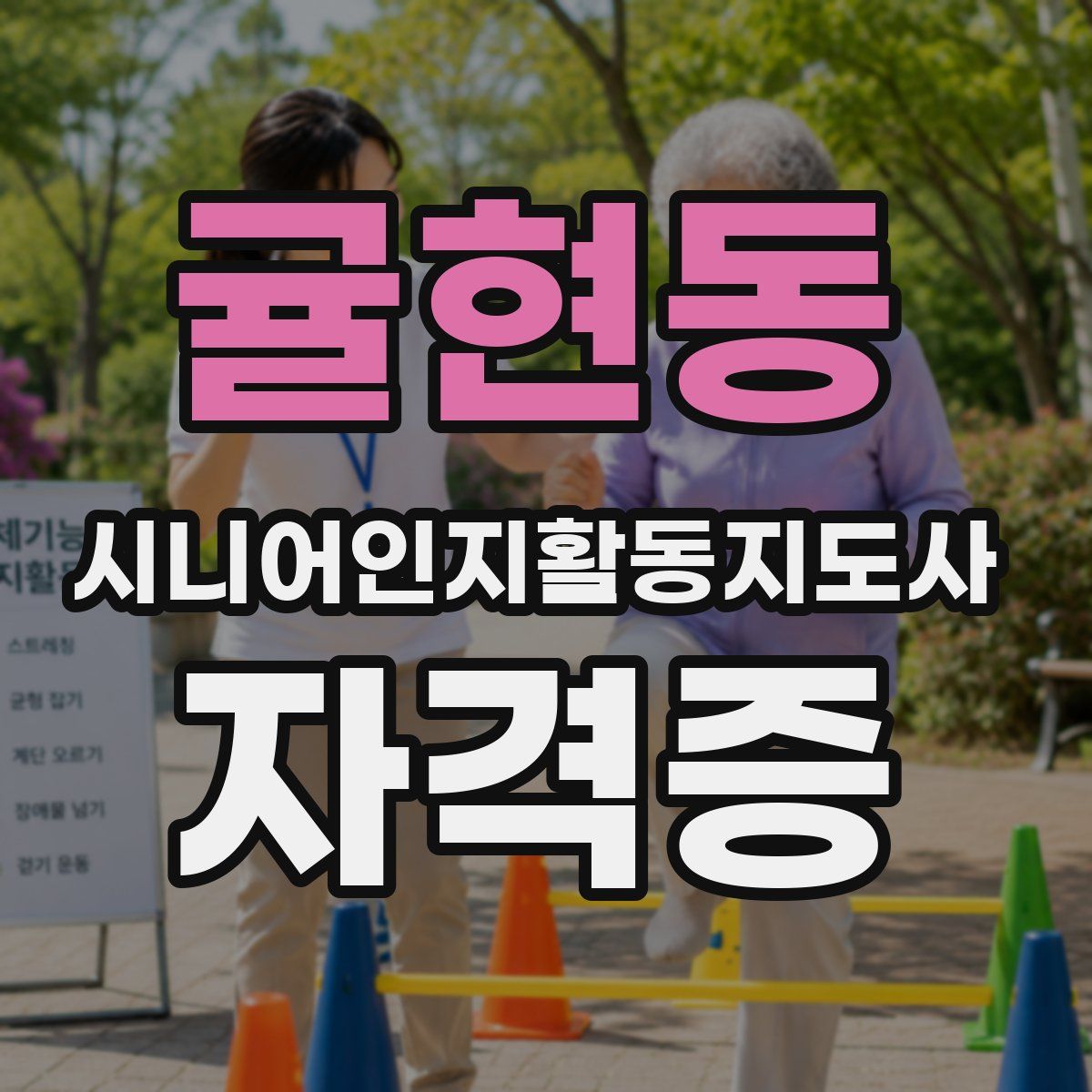 귤현동 시니어인지활동지도사 자격증