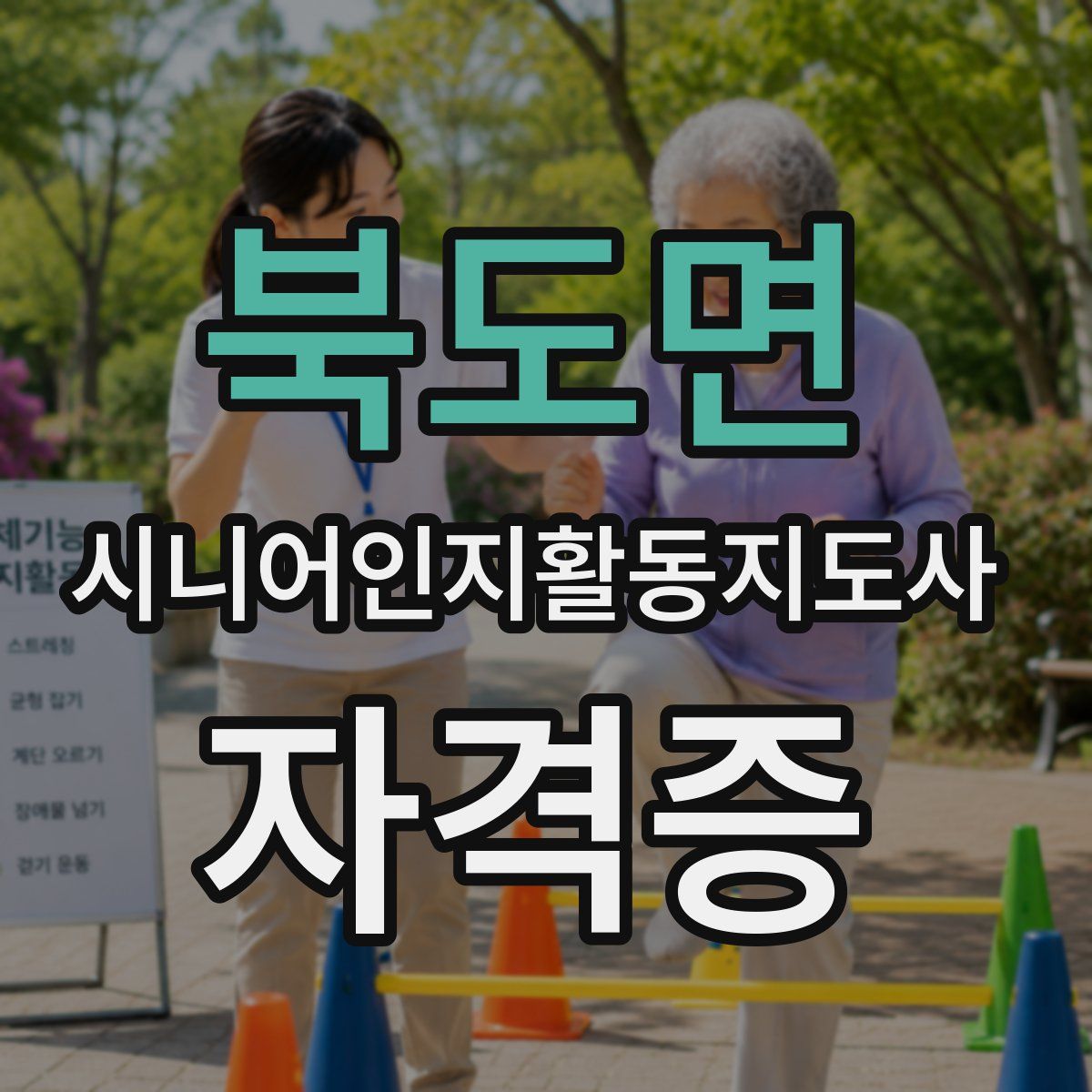 북도면 시니어인지활동지도사 자격증