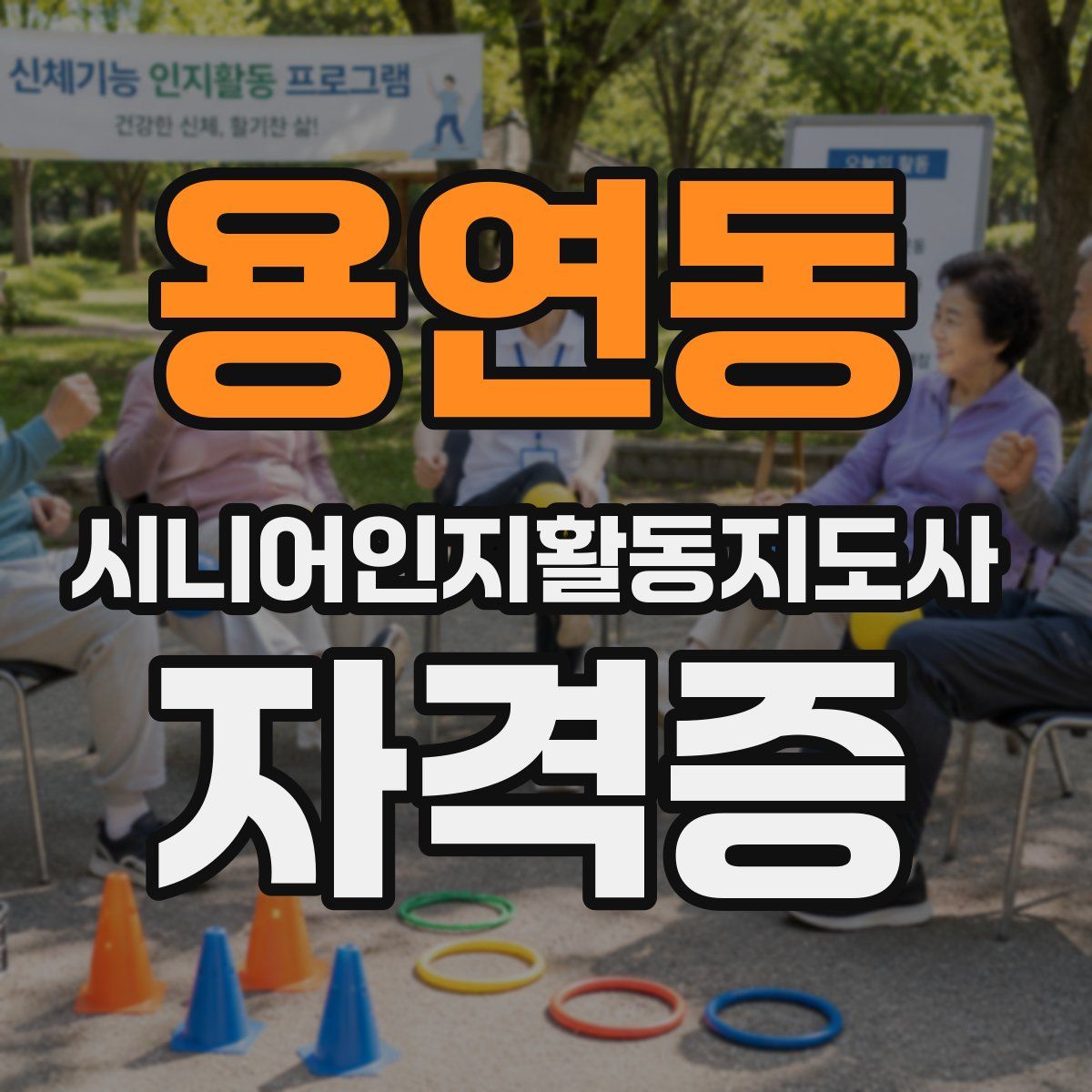 용연동 시니어인지활동지도사 자격증