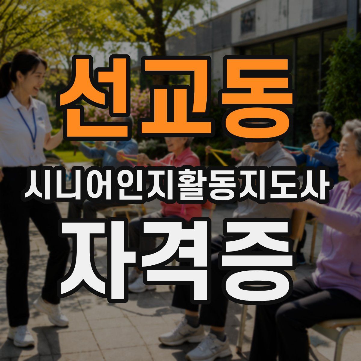 선교동 시니어인지활동지도사 자격증