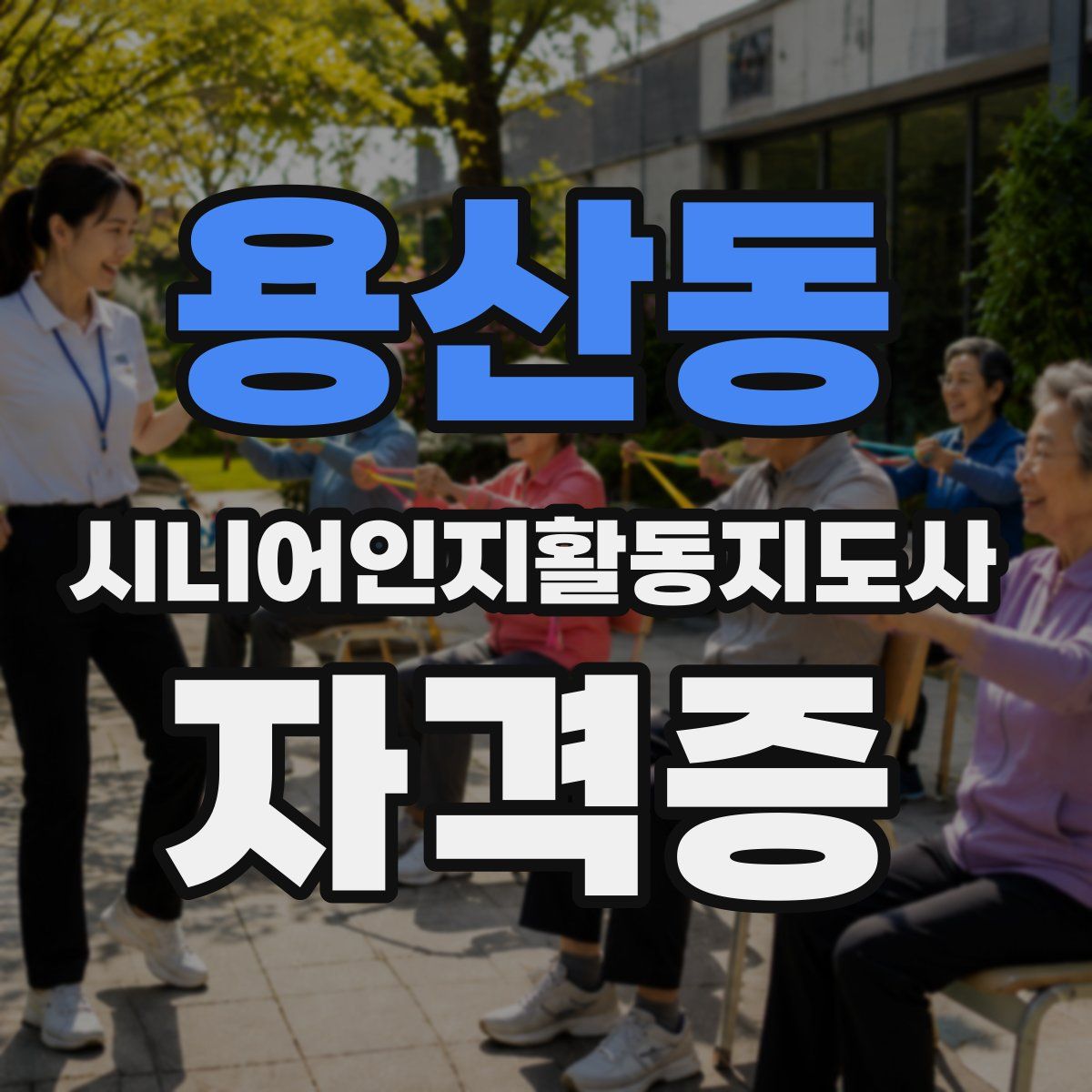 용산동 시니어인지활동지도사 자격증