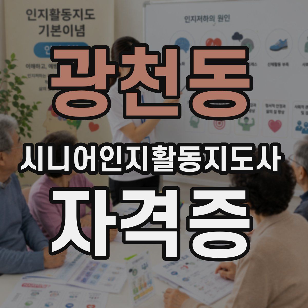 광천동 시니어인지활동지도사 자격증
