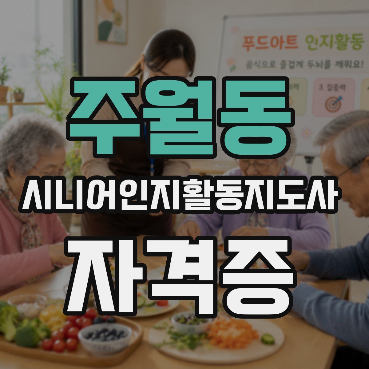 주월동 시니어인지활동지도사 자격증