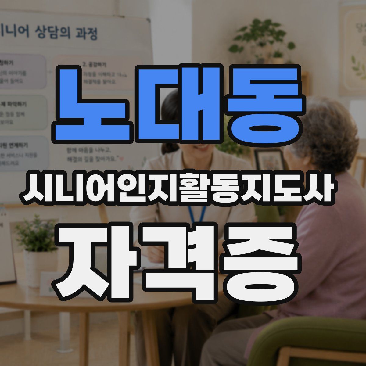 노대동 시니어인지활동지도사 자격증