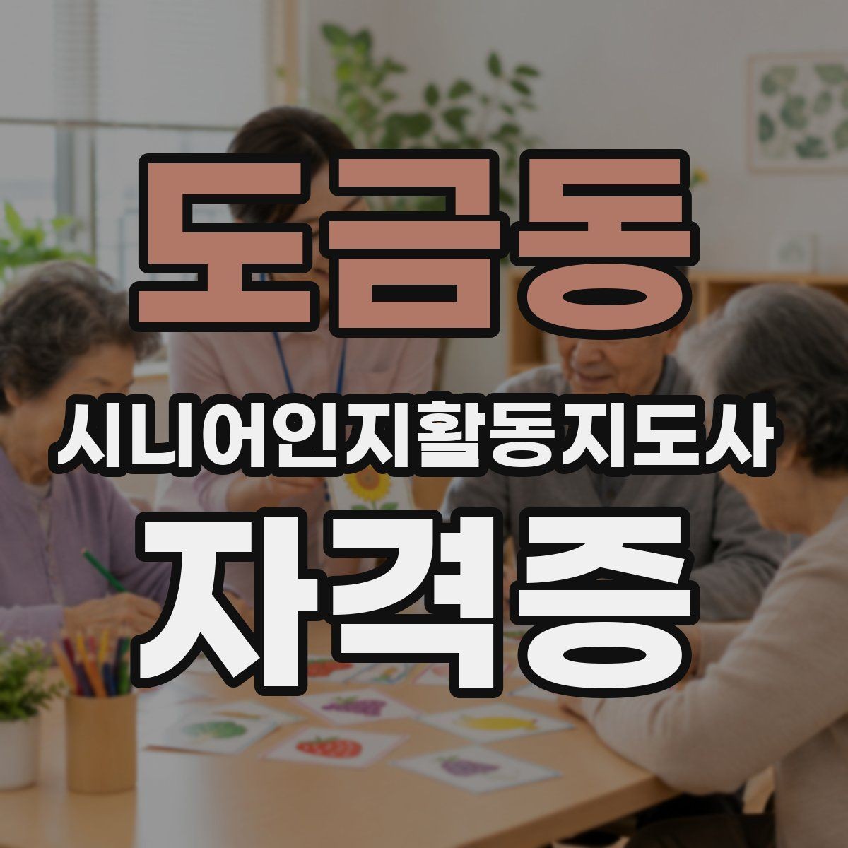 도금동 시니어인지활동지도사 자격증 준비 전 체크해야 할 조건