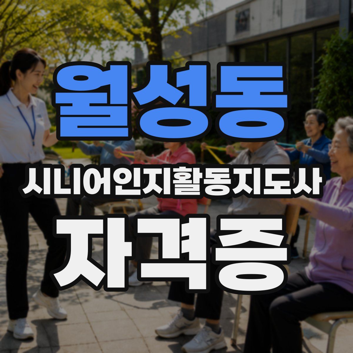 월성동 시니어인지활동지도사 자격증