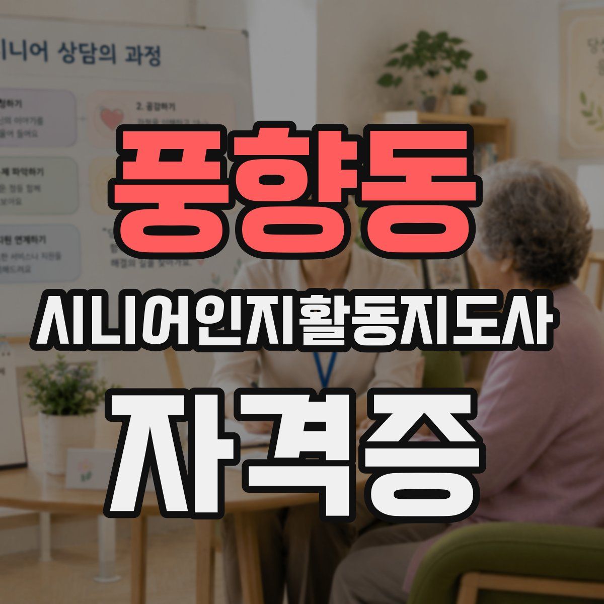 풍향동 시니어인지활동지도사 자격증