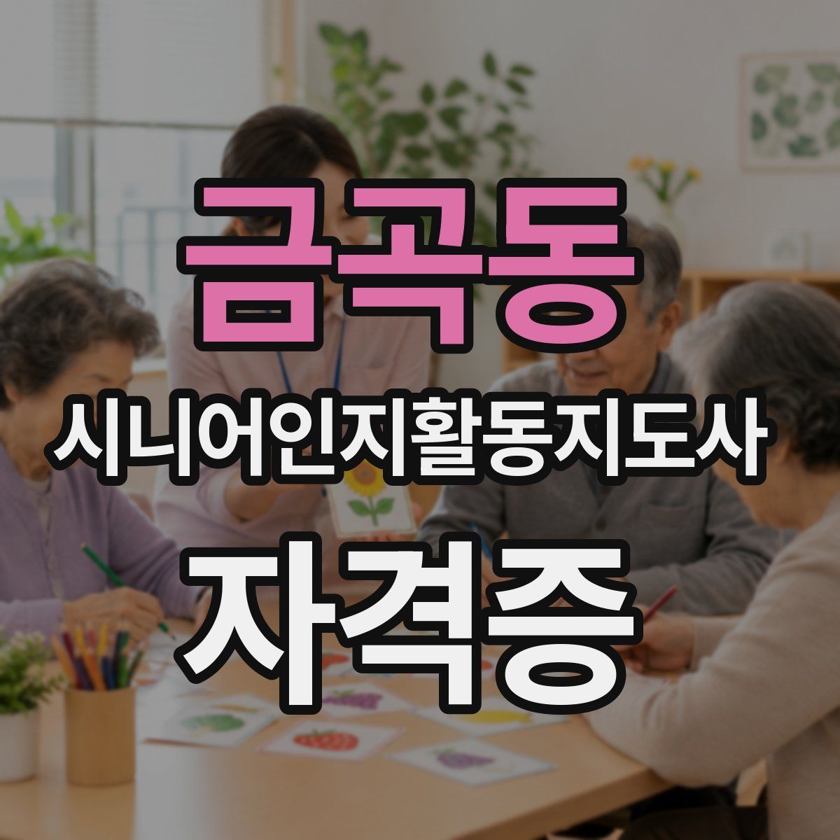 금곡동 시니어인지활동지도사 자격증