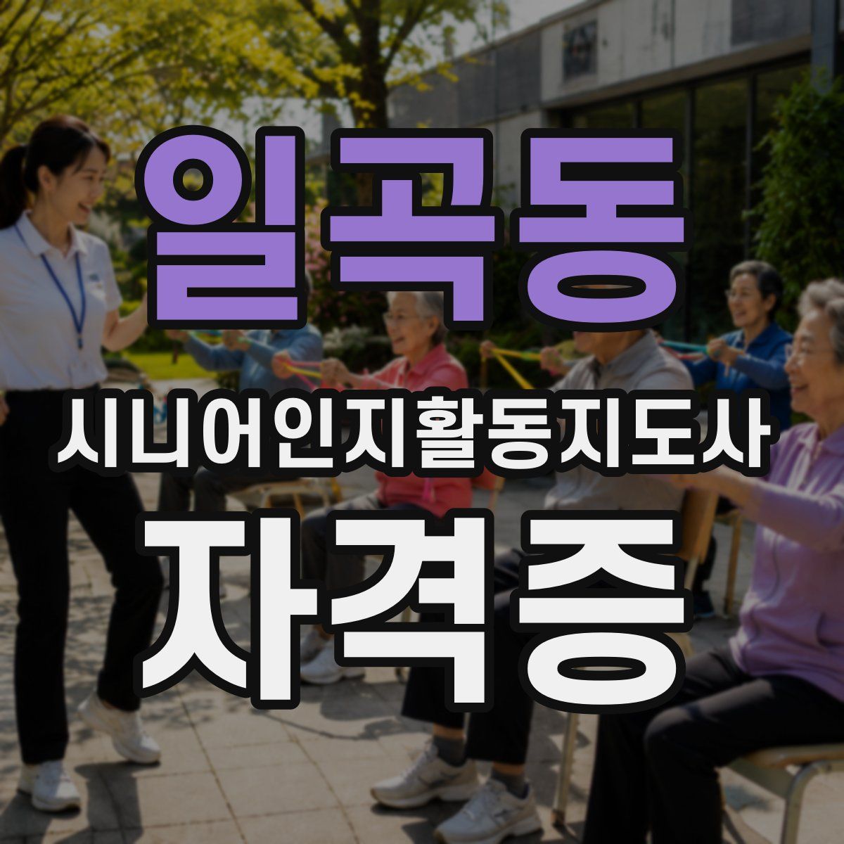일곡동 시니어인지활동지도사 자격증