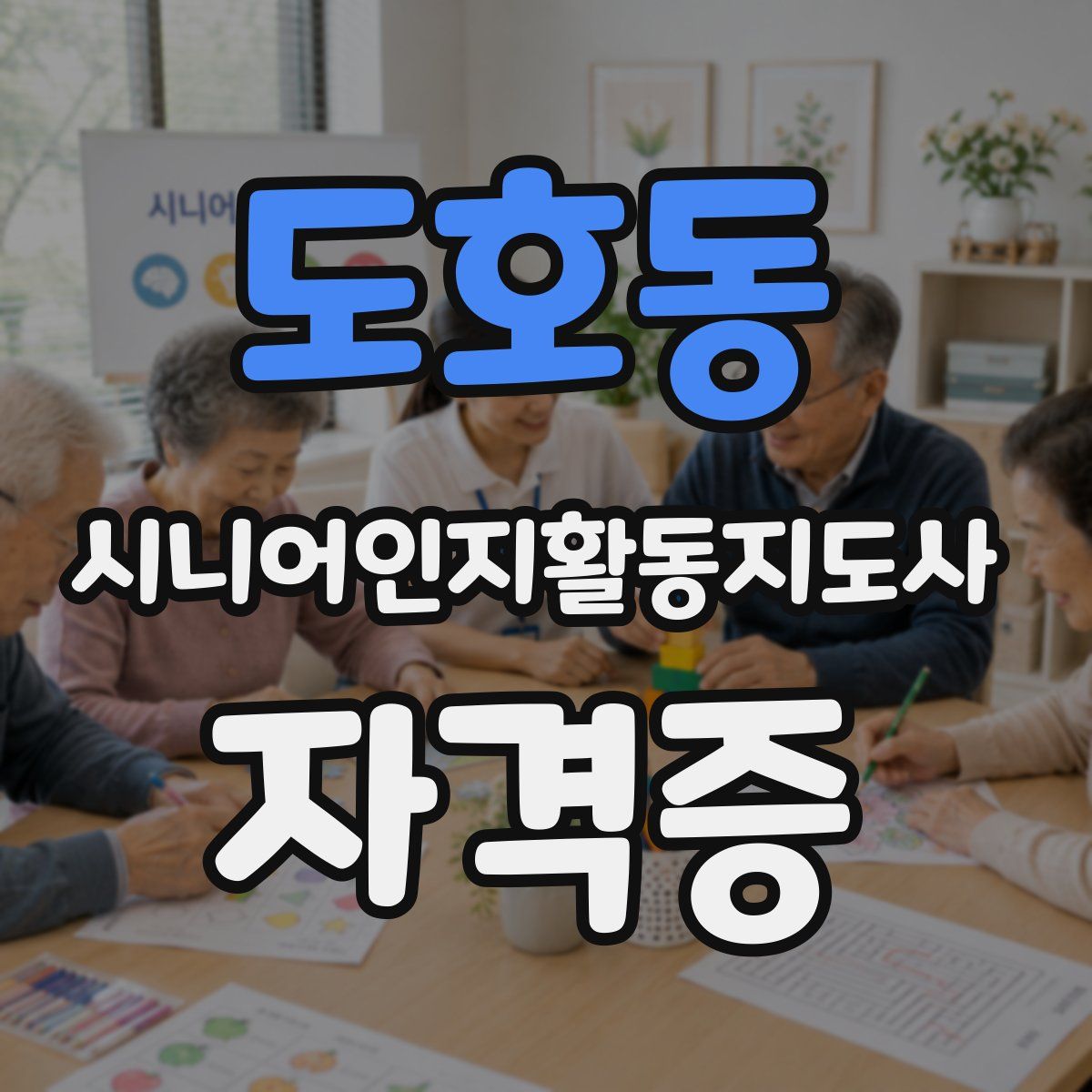 도호동 시니어인지활동지도사 자격증