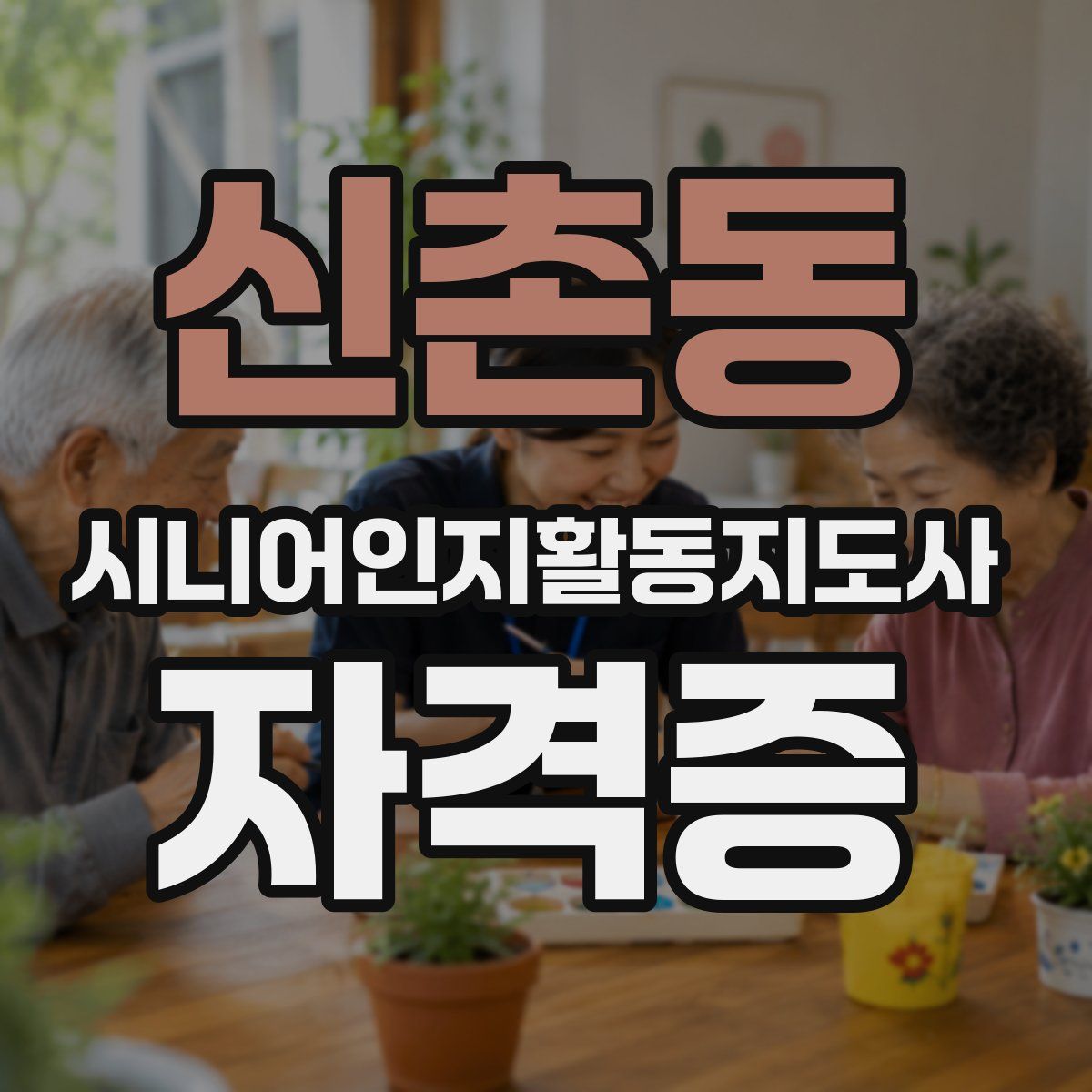 신촌동 시니어인지활동지도사 자격증