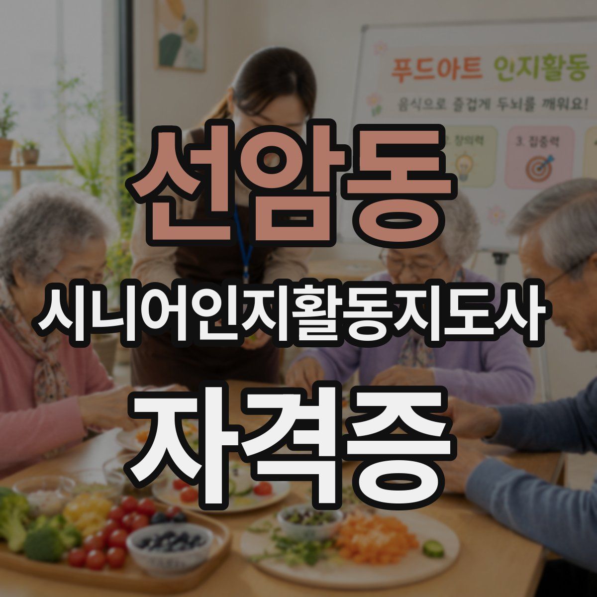 선암동 시니어인지활동지도사 자격증