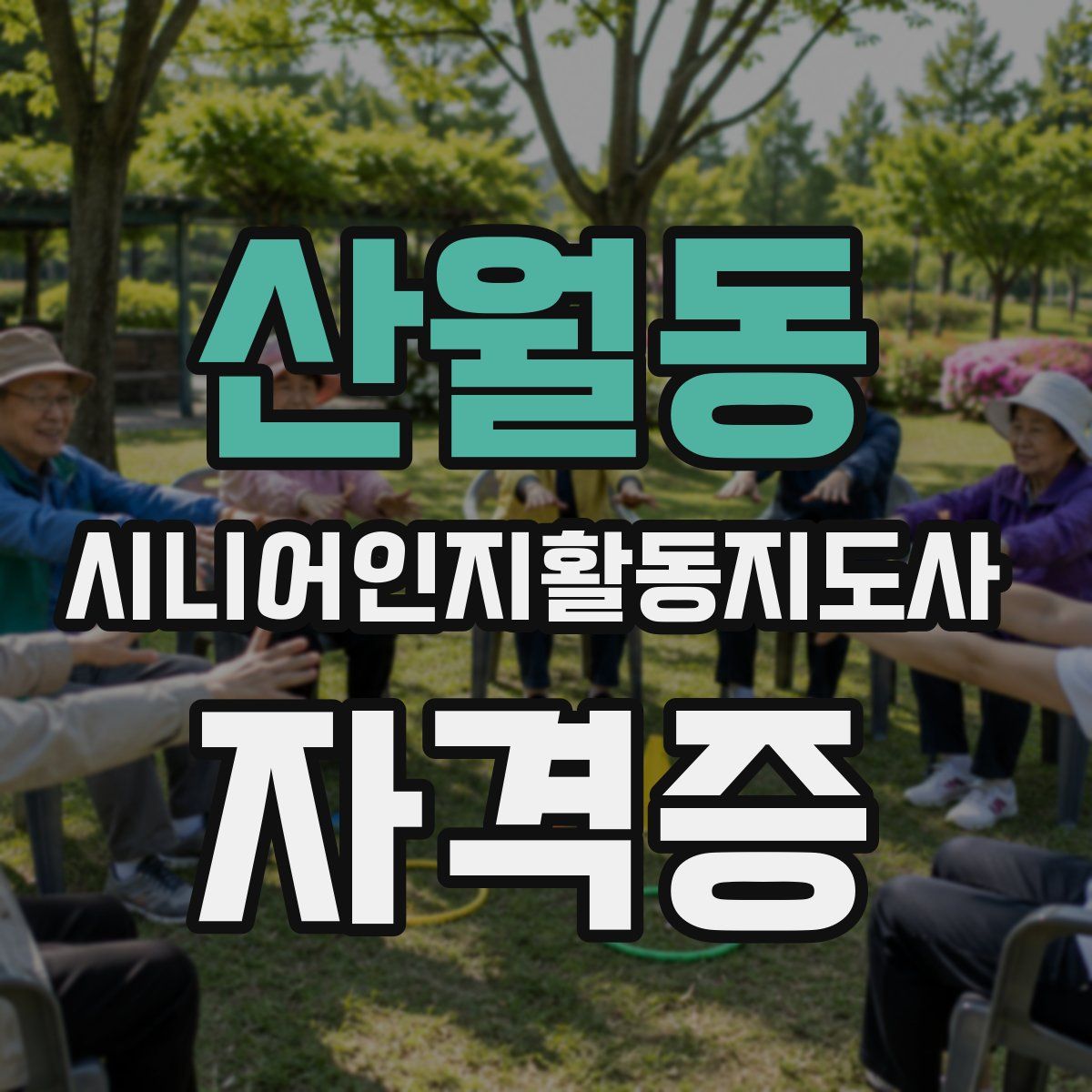 산월동 시니어인지활동지도사 자격증