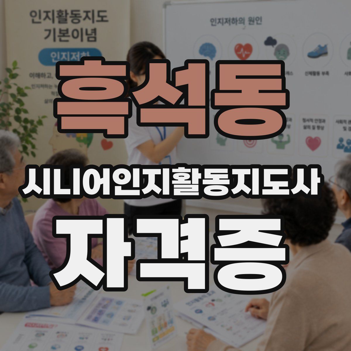 흑석동 시니어인지활동지도사 자격증