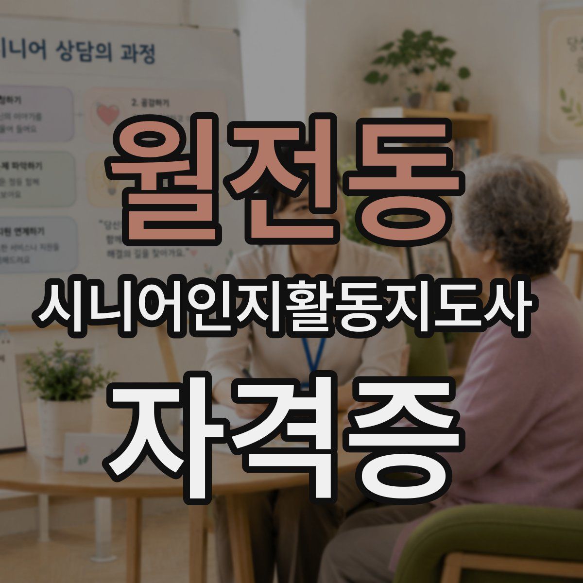 월전동 시니어인지활동지도사 자격증