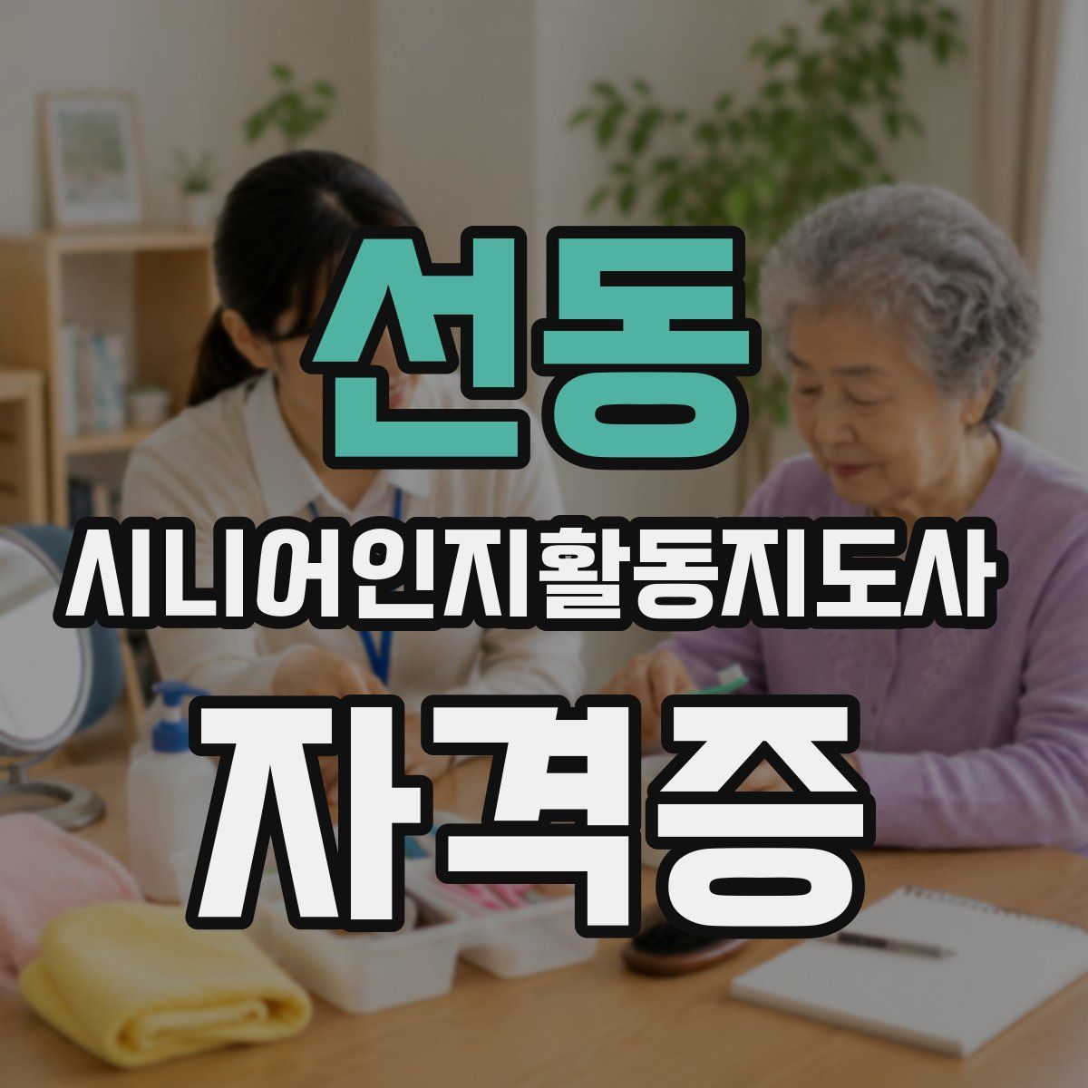 선동 시니어인지활동지도사 자격증