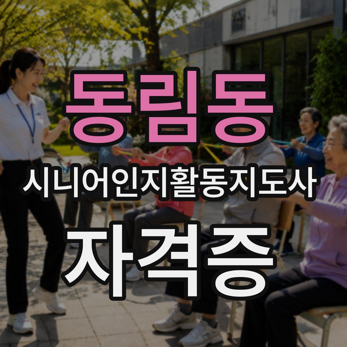 동림동 시니어인지활동지도사 자격증
