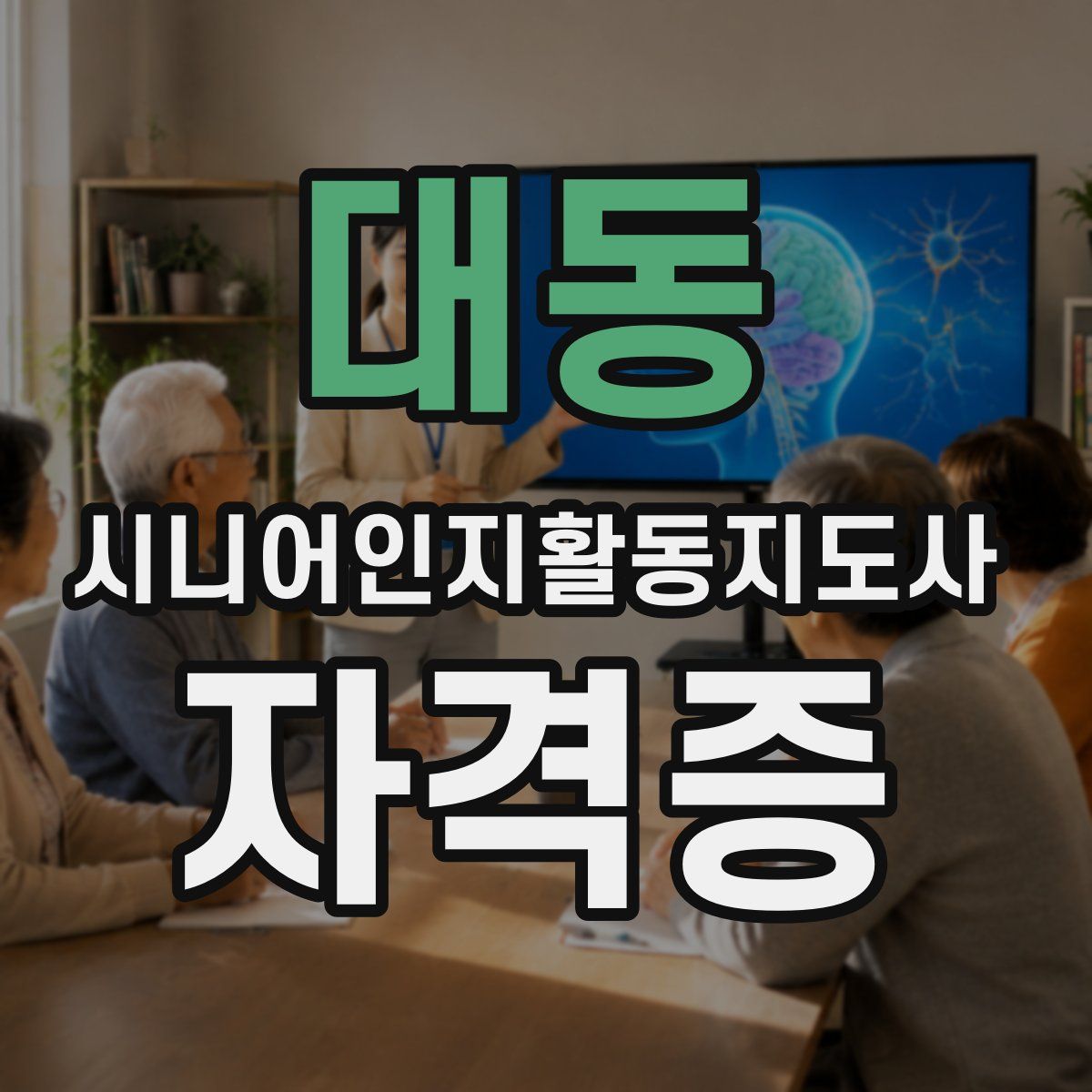 대동 시니어인지활동지도사 자격증
