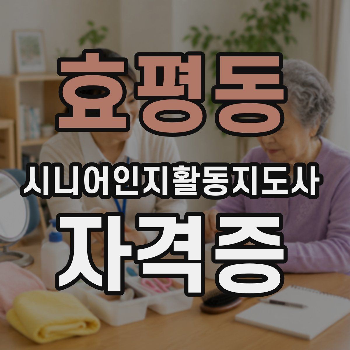 효평동 시니어인지활동지도사 자격증 시험 대비 체크리스트