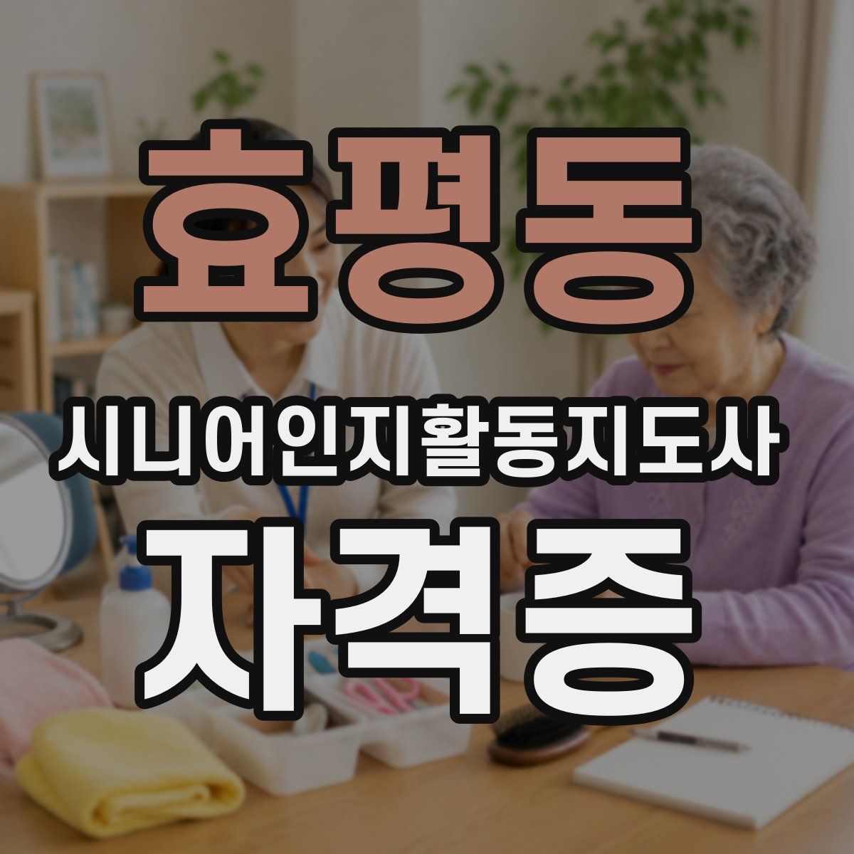 효평동 시니어인지활동지도사 자격증