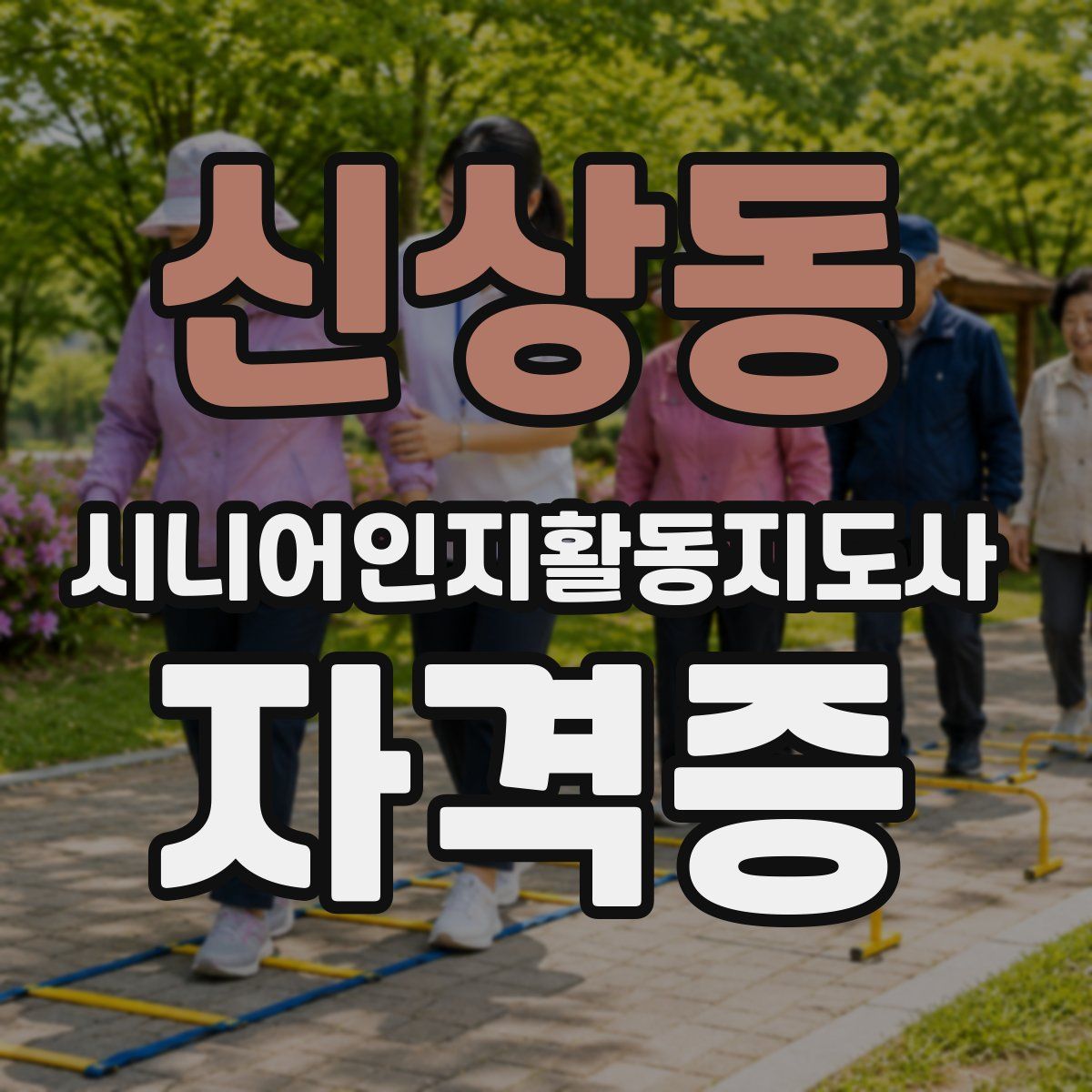 신상동 시니어인지활동지도사 자격증