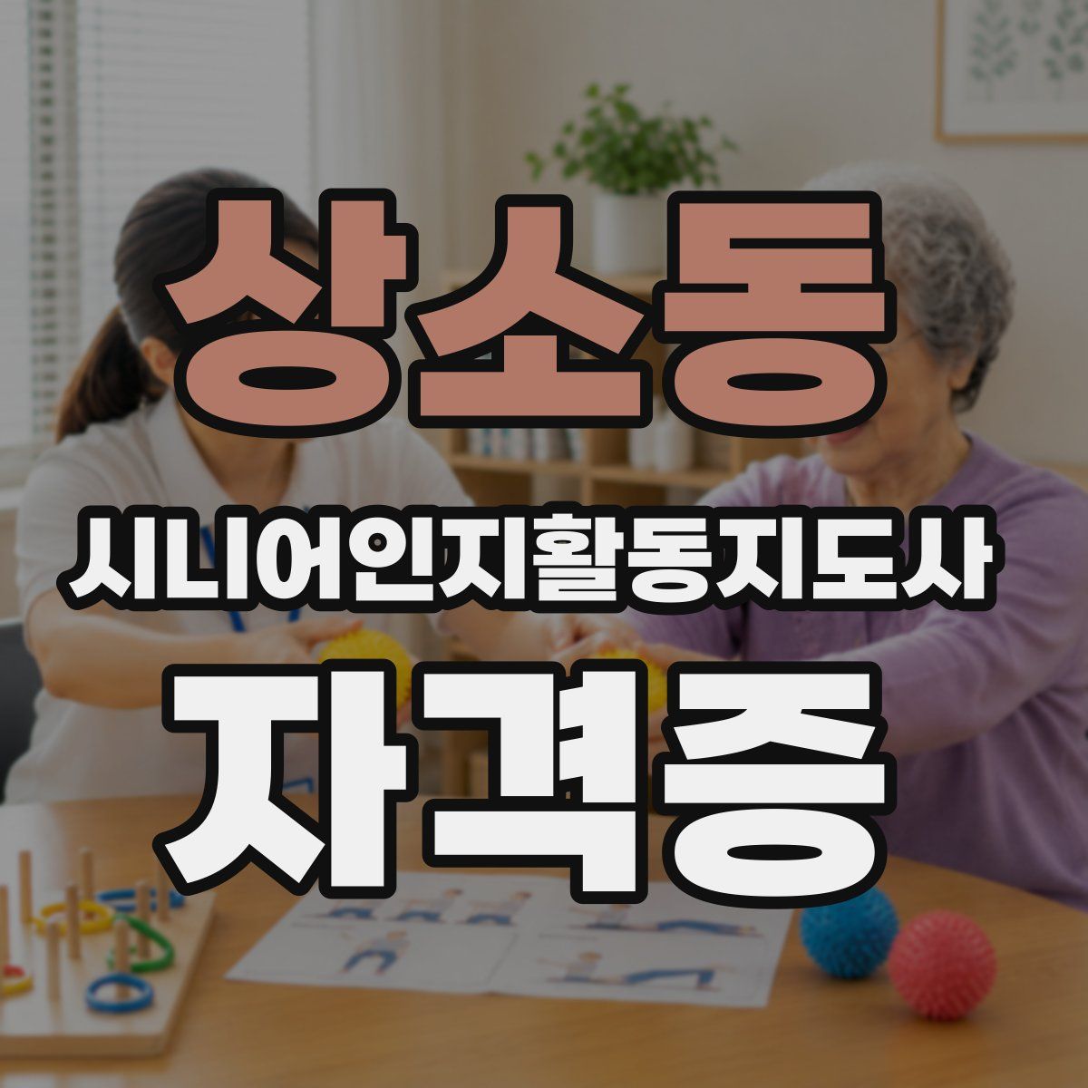 상소동 시니어인지활동지도사 자격증