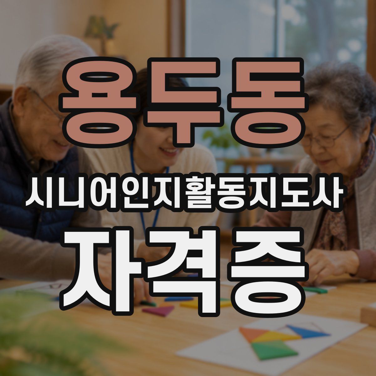 용두동 시니어인지활동지도사 자격증