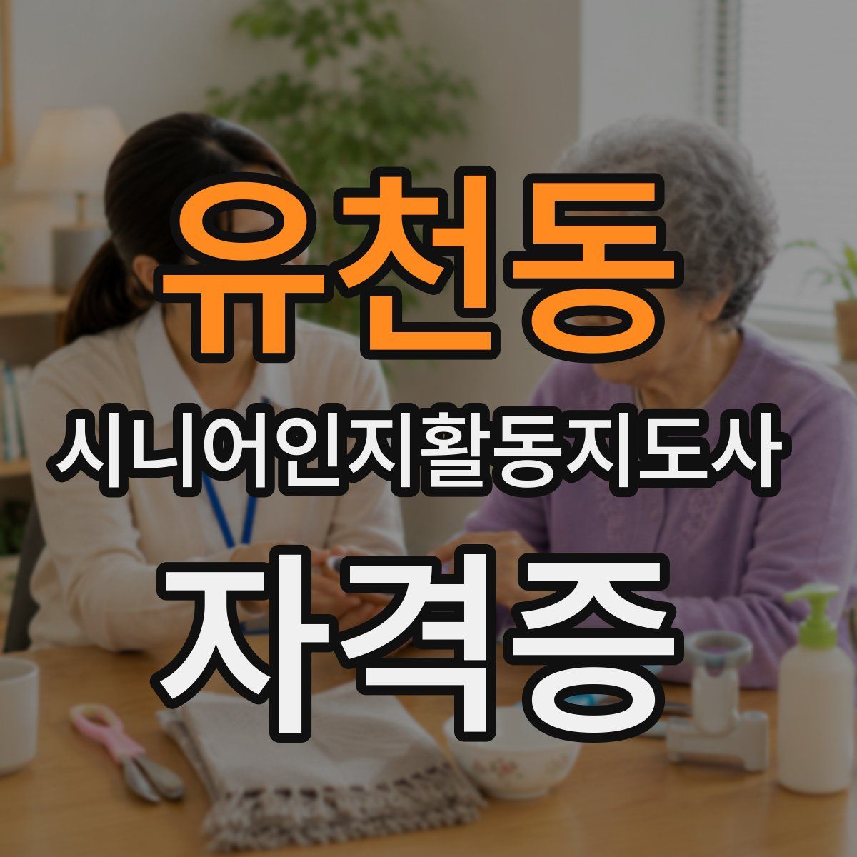 유천동 시니어인지활동지도사 자격증