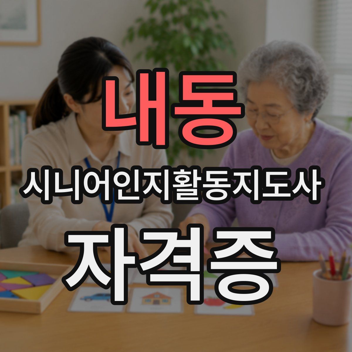 내동 시니어인지활동지도사 자격증