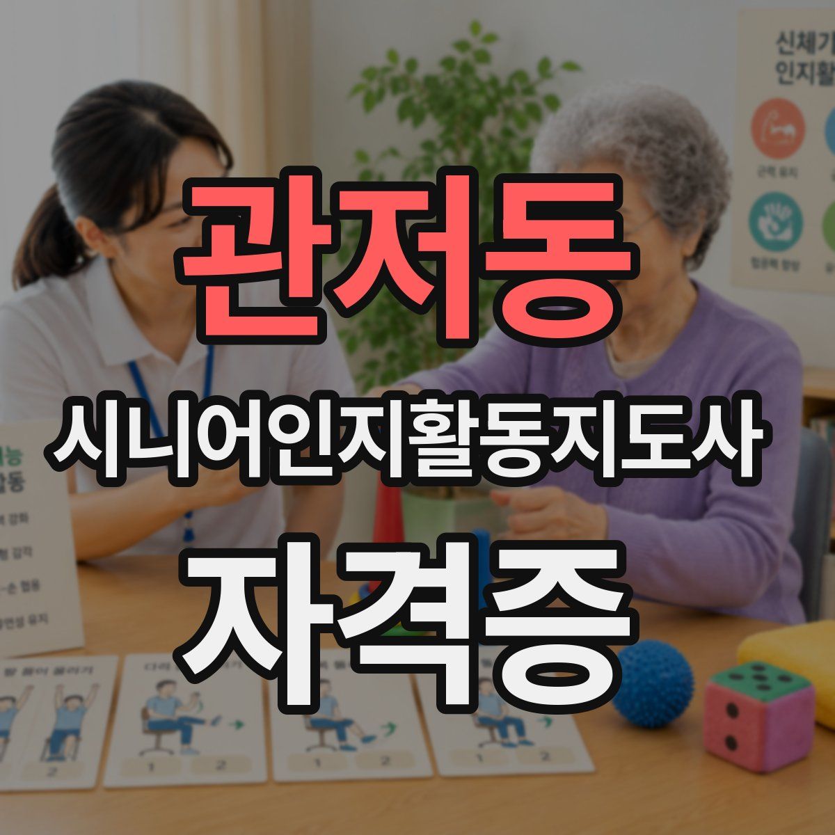 관저동 시니어인지활동지도사 자격증