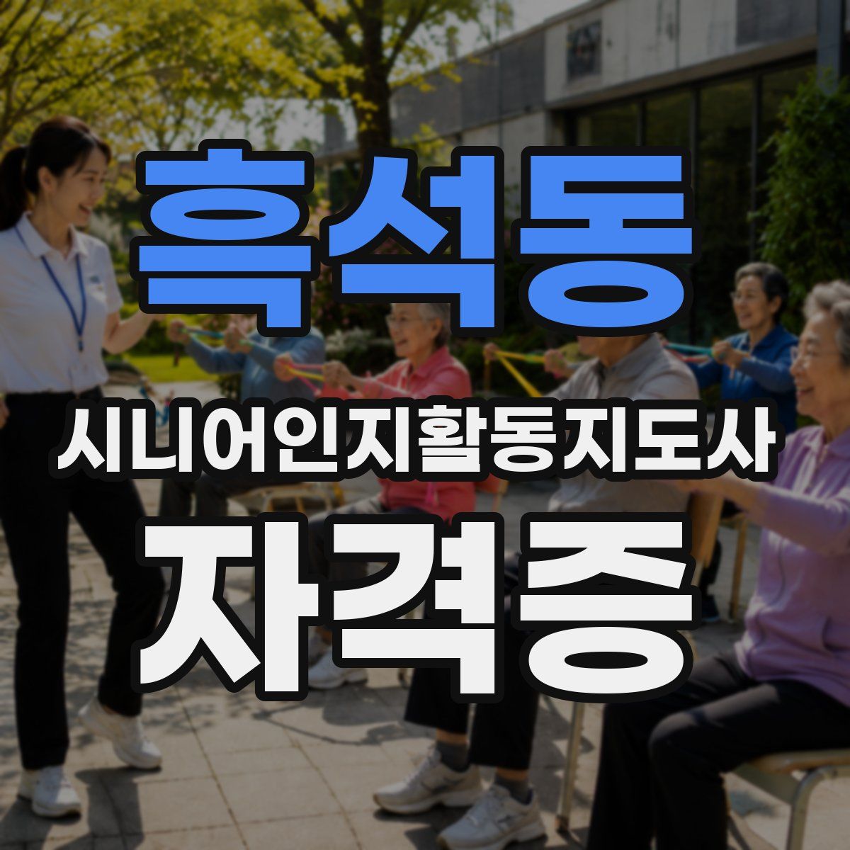 흑석동 시니어인지활동지도사 자격증
