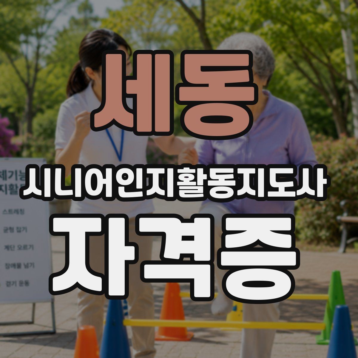 세동 시니어인지활동지도사 자격증 준비생이 많이 궁금해하는 점