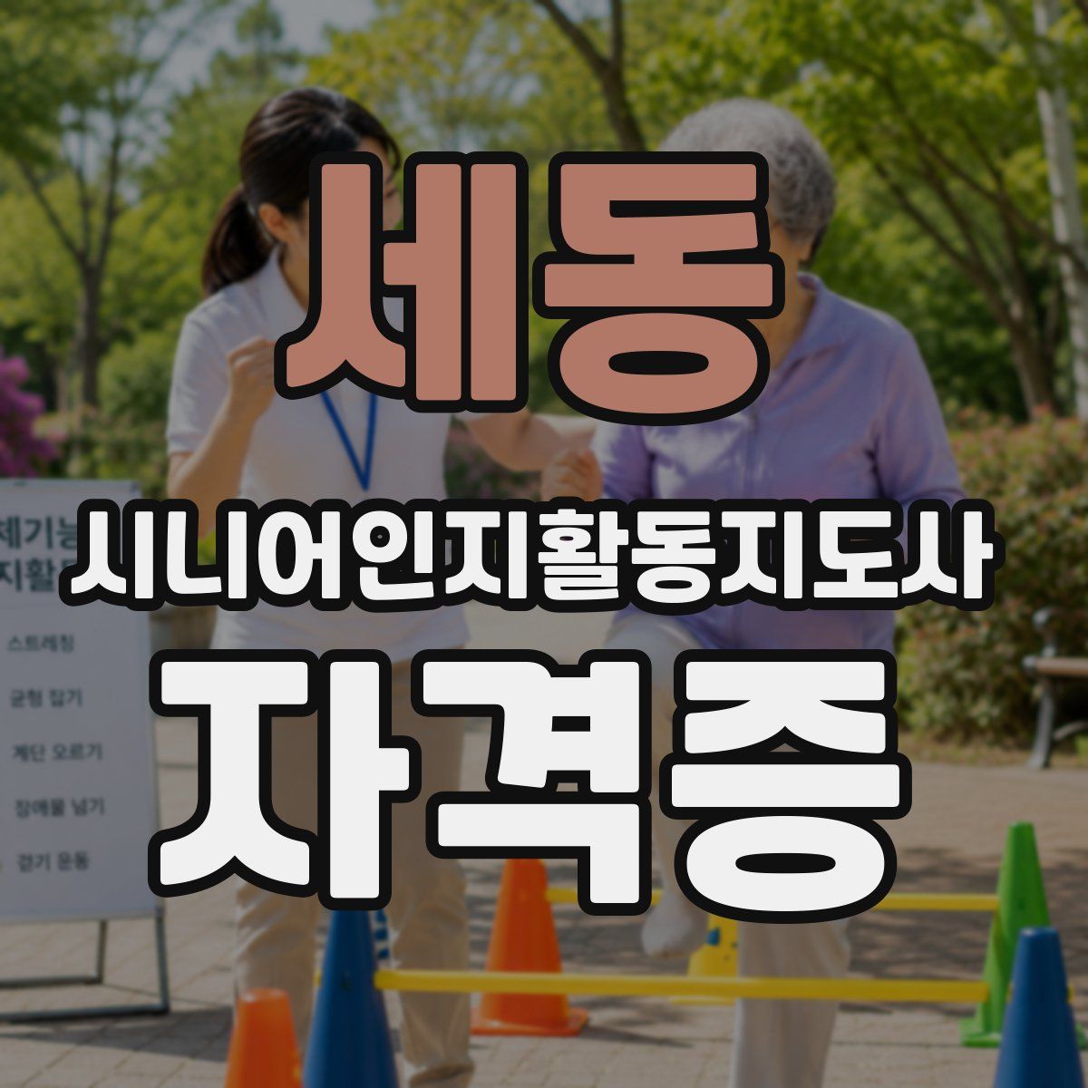 세동 시니어인지활동지도사 자격증
