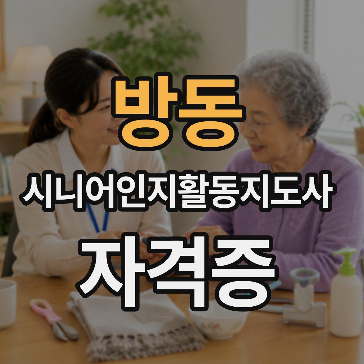 방동 시니어인지활동지도사 자격증