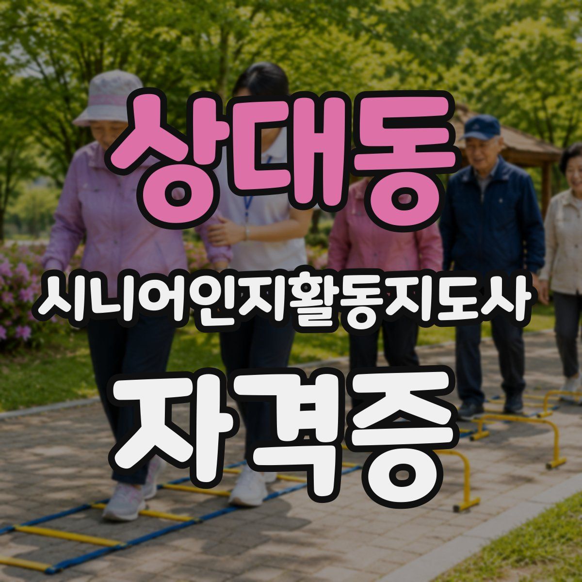 상대동 시니어인지활동지도사 자격증