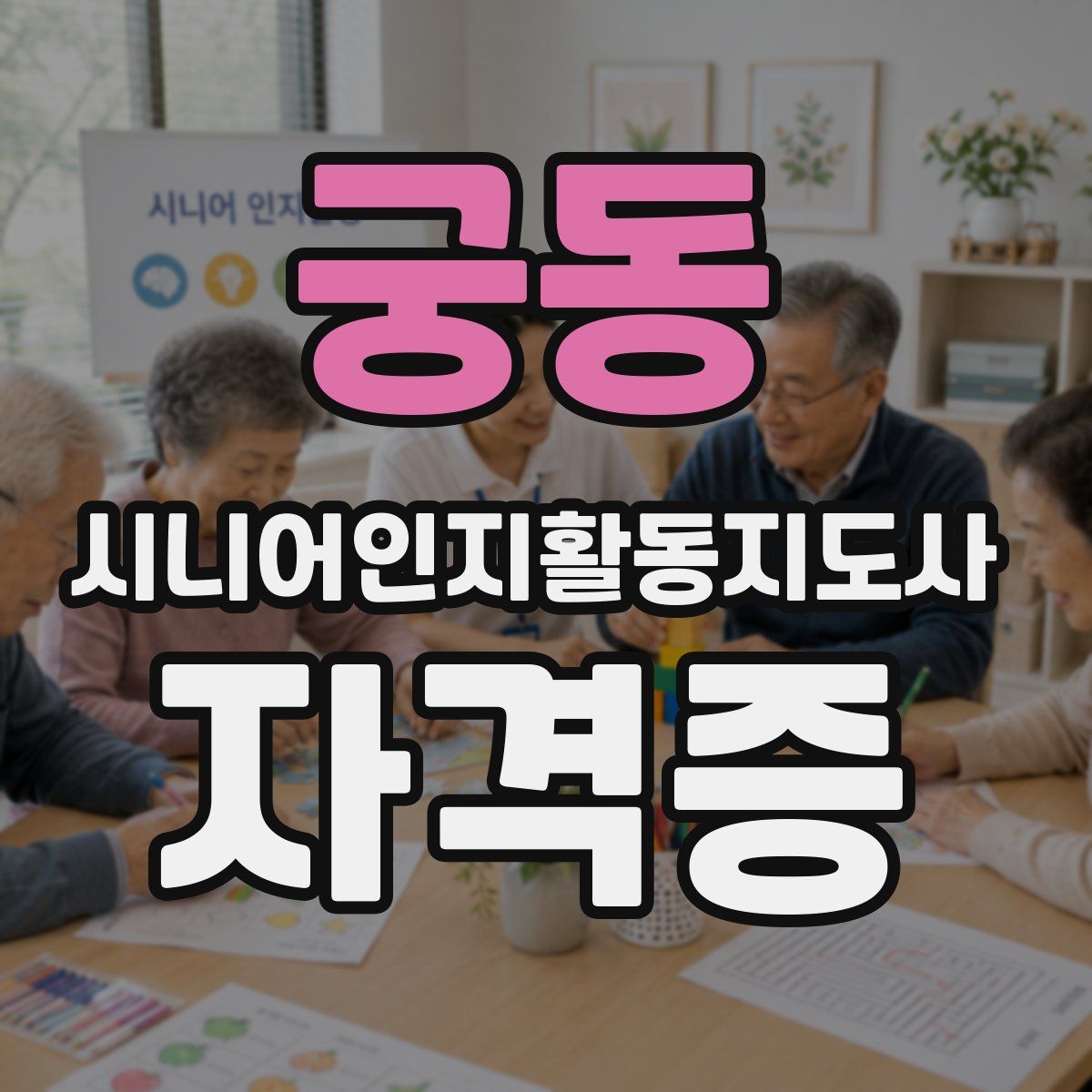 궁동 시니어인지활동지도사 자격증