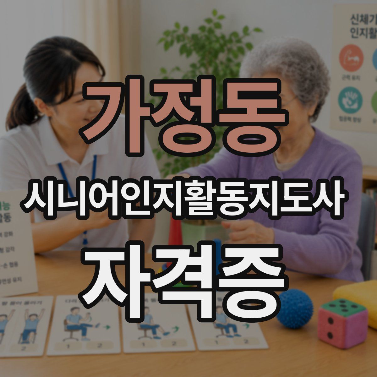 가정동 시니어인지활동지도사 자격증