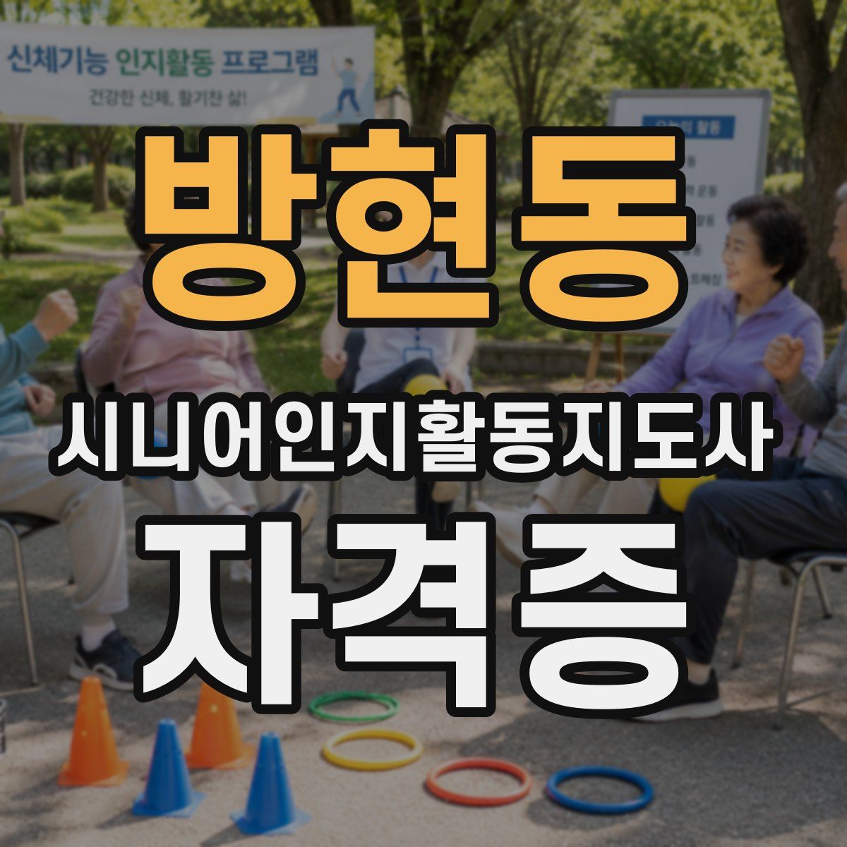 방현동 시니어인지활동지도사 자격증