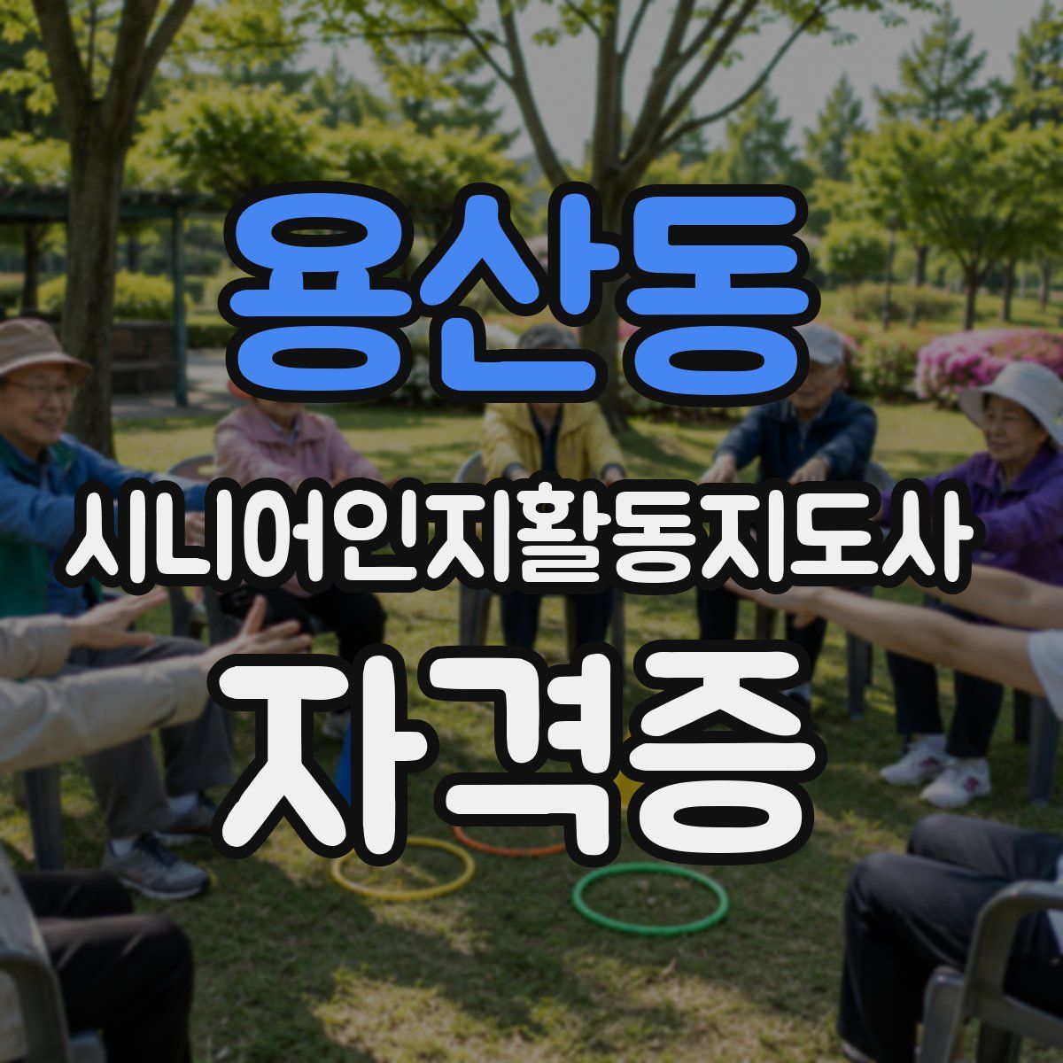 용산동 시니어인지활동지도사 자격증