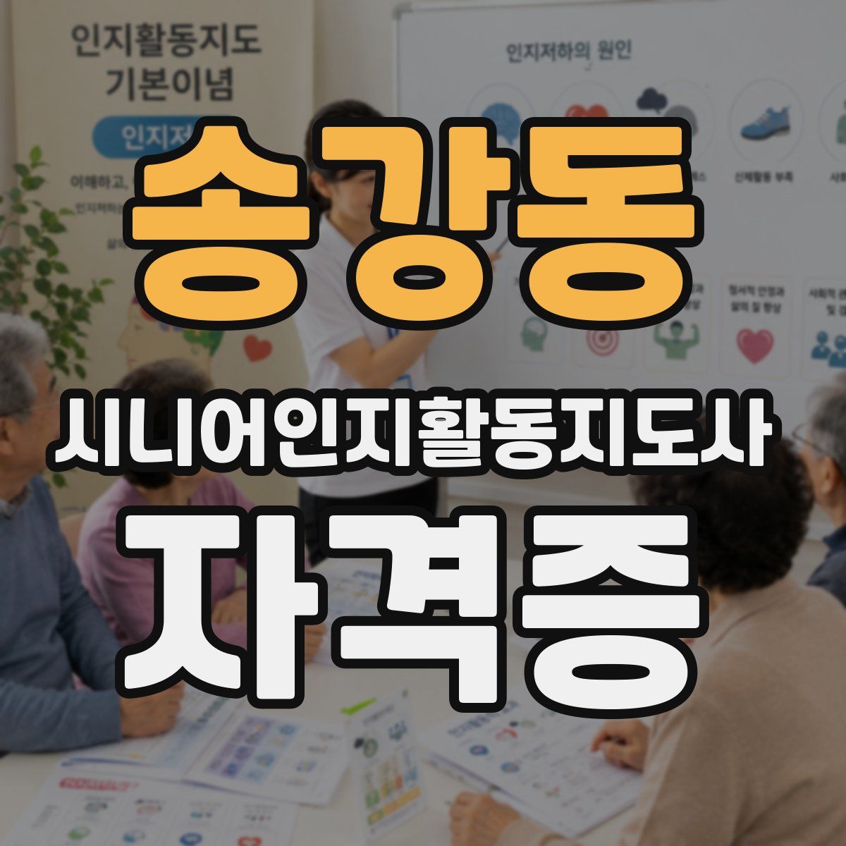 송강동 시니어인지활동지도사 자격증