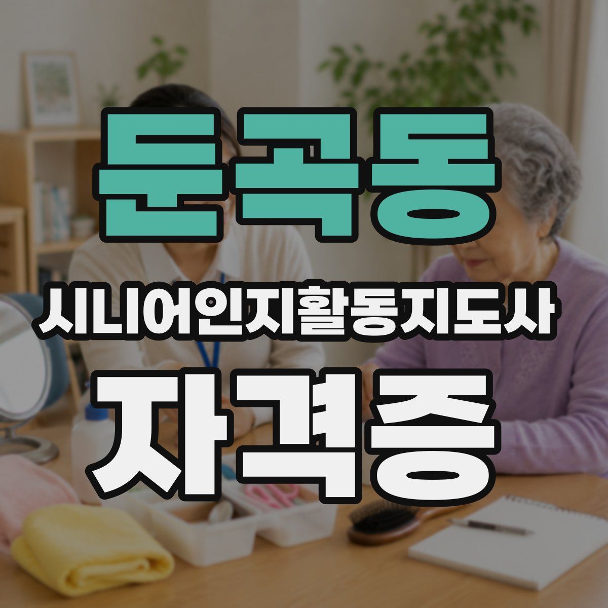 둔곡동 시니어인지활동지도사 자격증