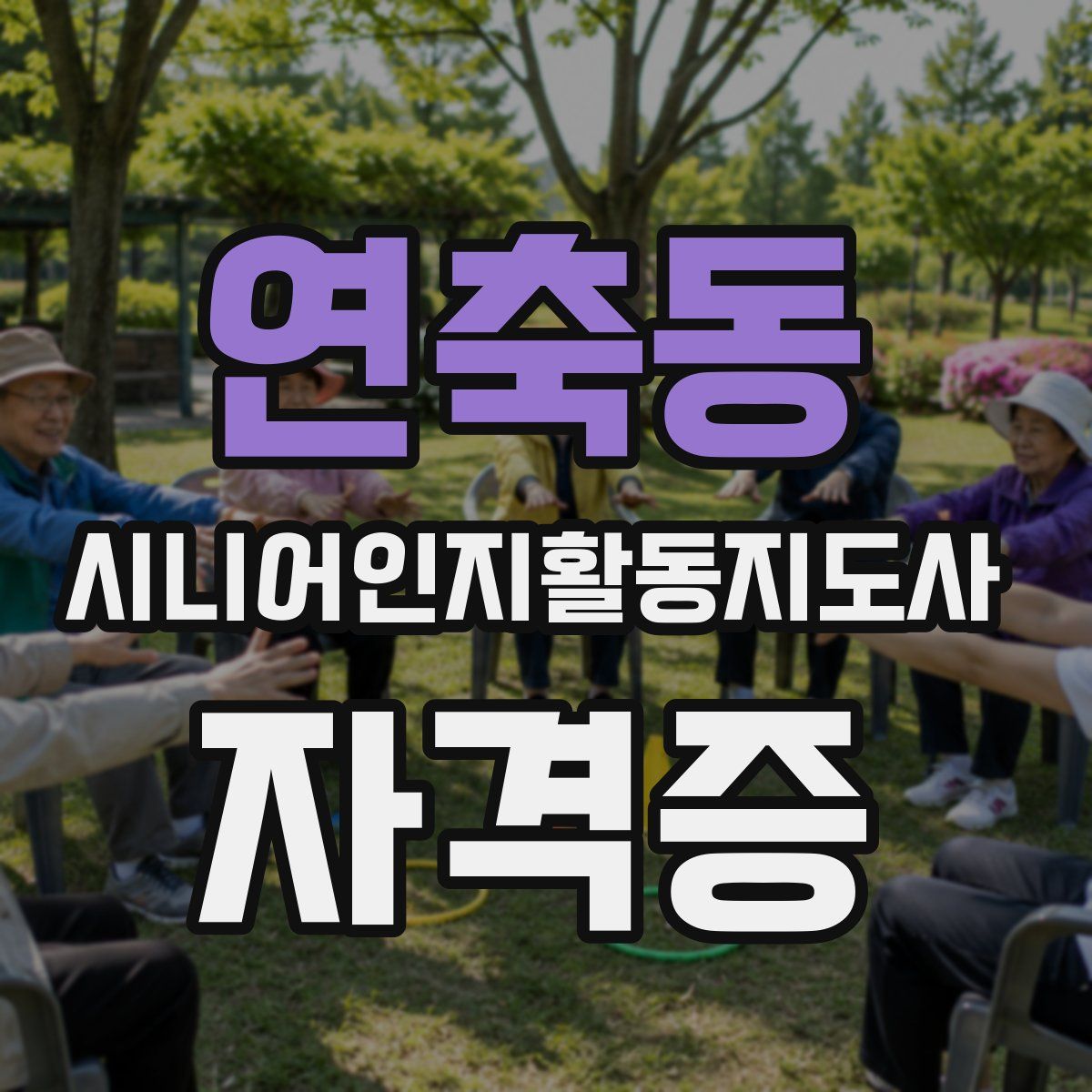 연축동 시니어인지활동지도사 자격증