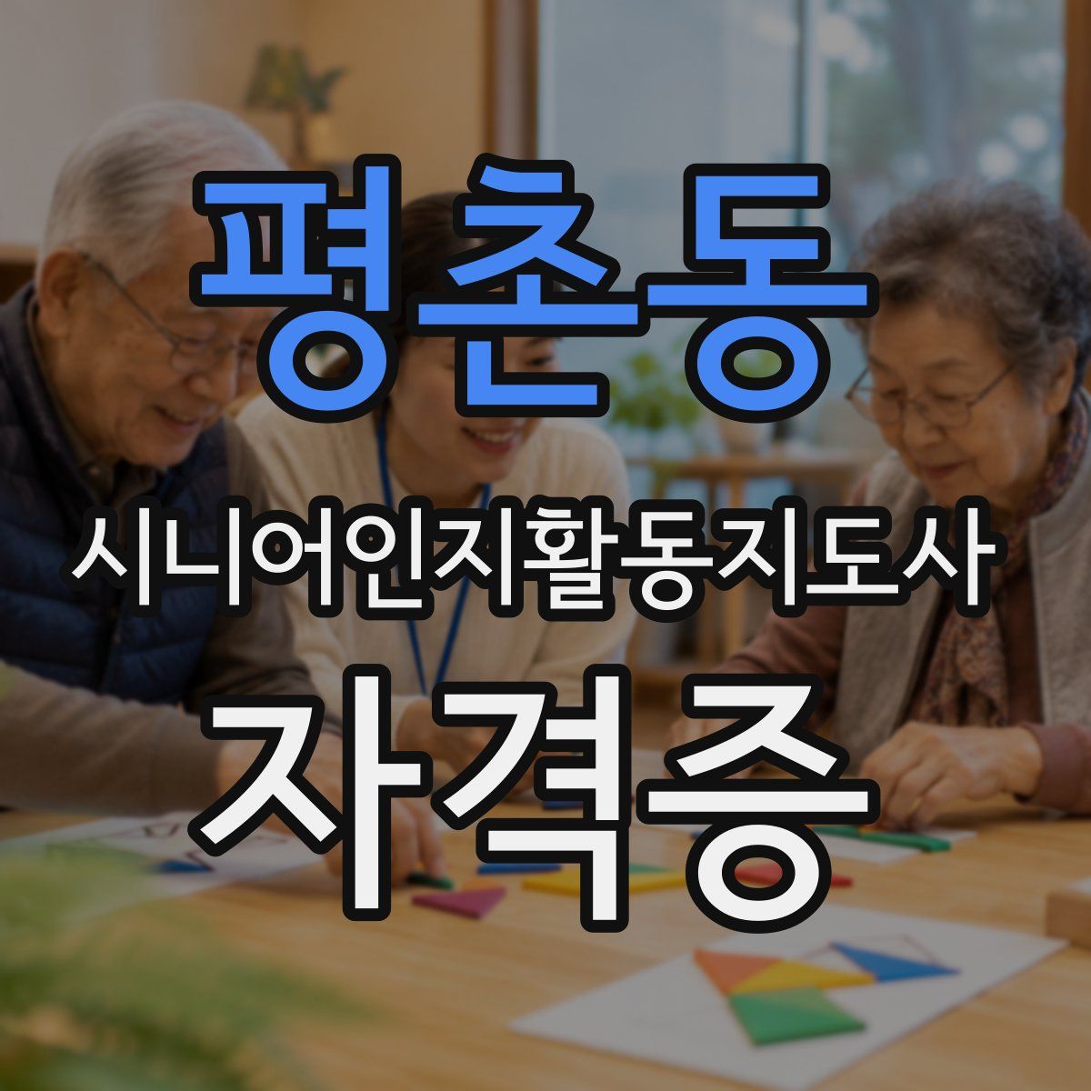 평촌동 시니어인지활동지도사 자격증