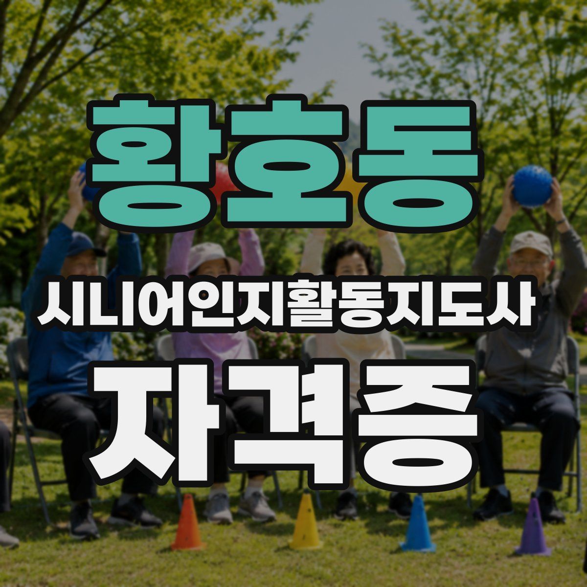 황호동 시니어인지활동지도사 자격증