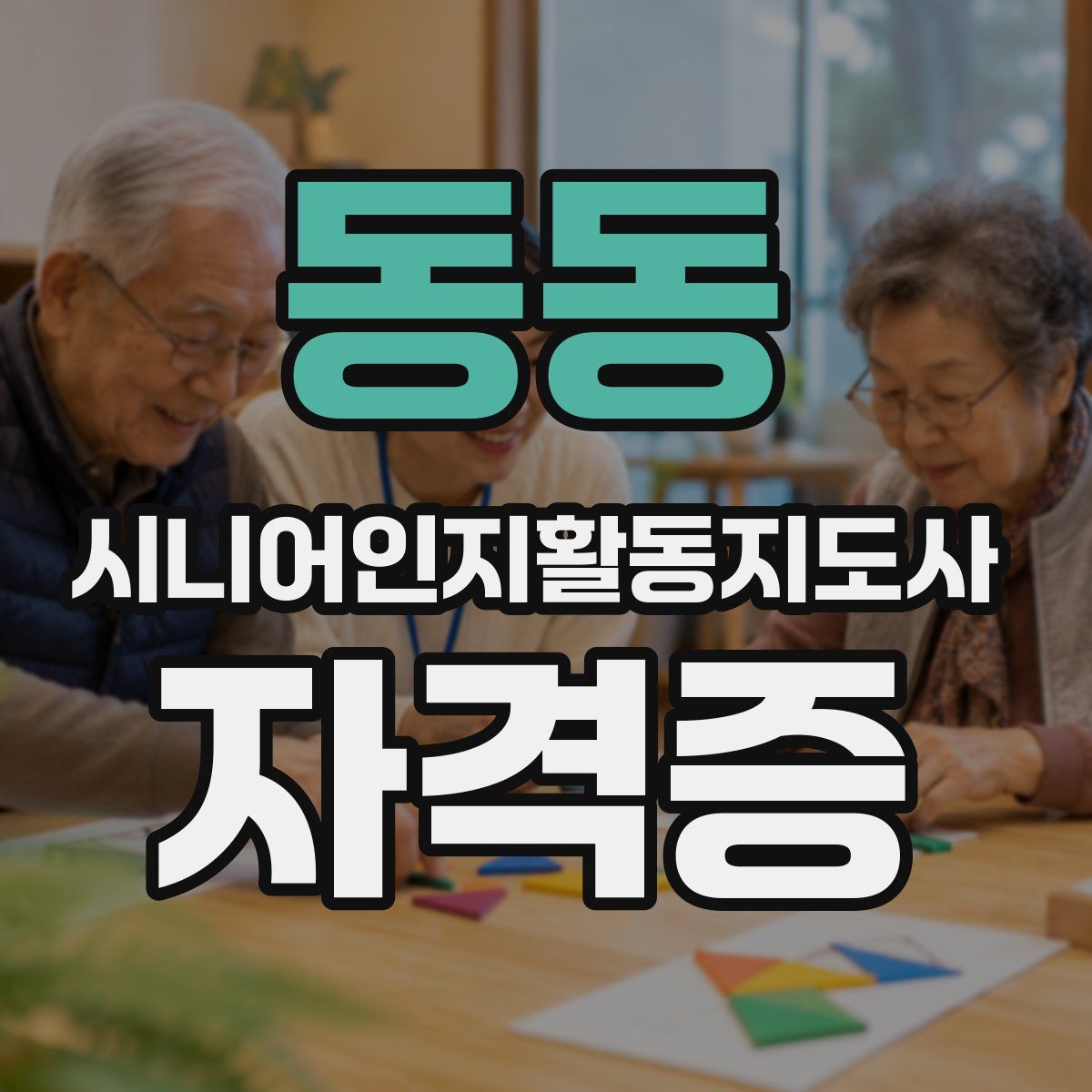 동동 시니어인지활동지도사 자격증