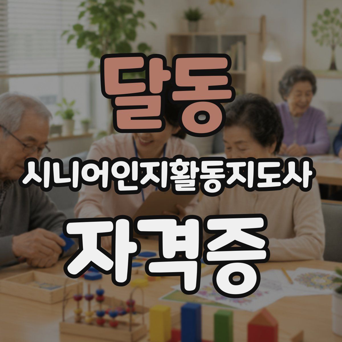 달동 시니어인지활동지도사 자격증