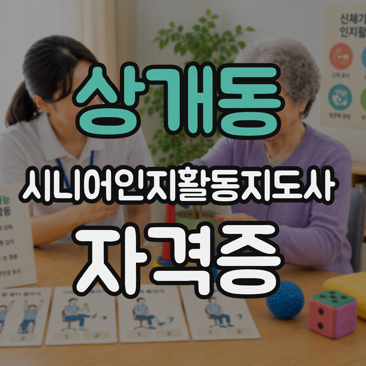 상개동 시니어인지활동지도사 자격증