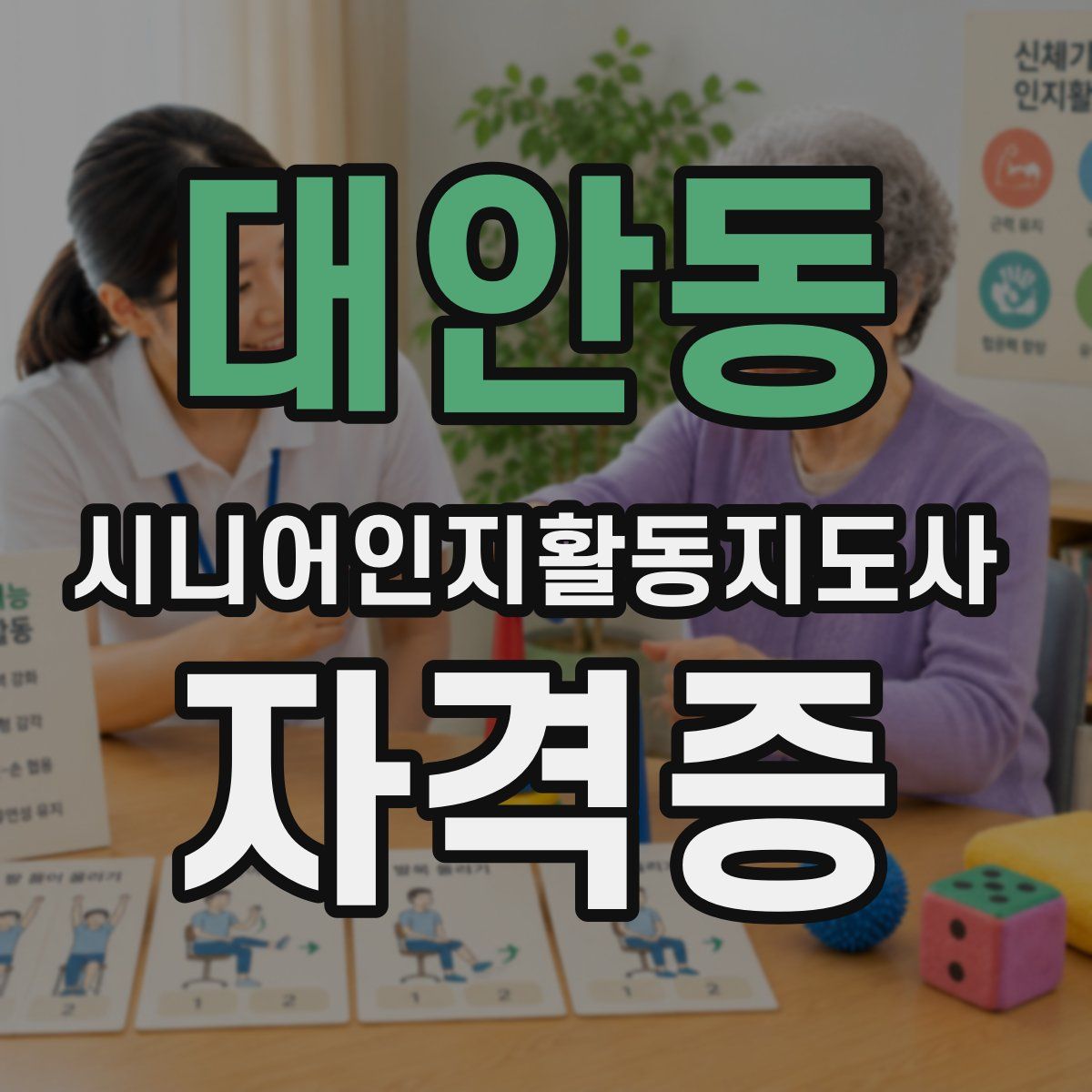 대안동 시니어인지활동지도사 자격증