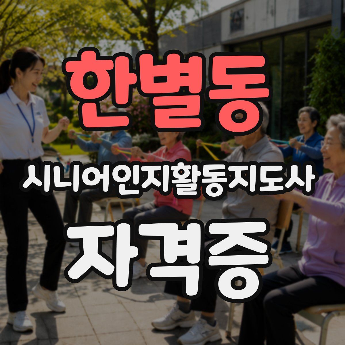 한별동 시니어인지활동지도사 자격증
