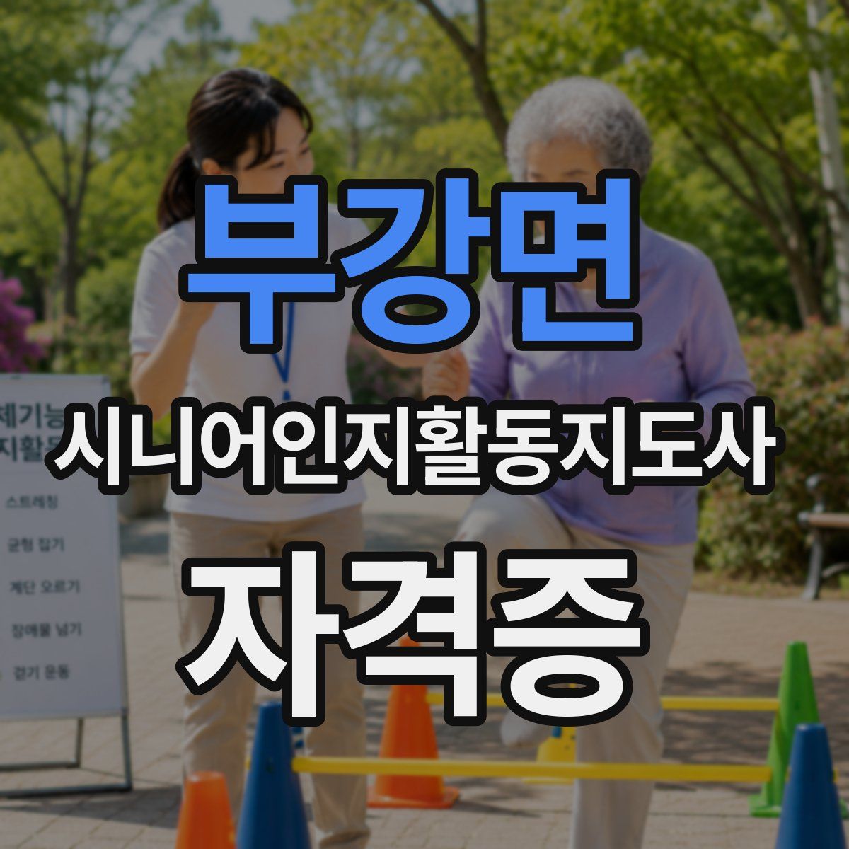 부강면 시니어인지활동지도사 자격증